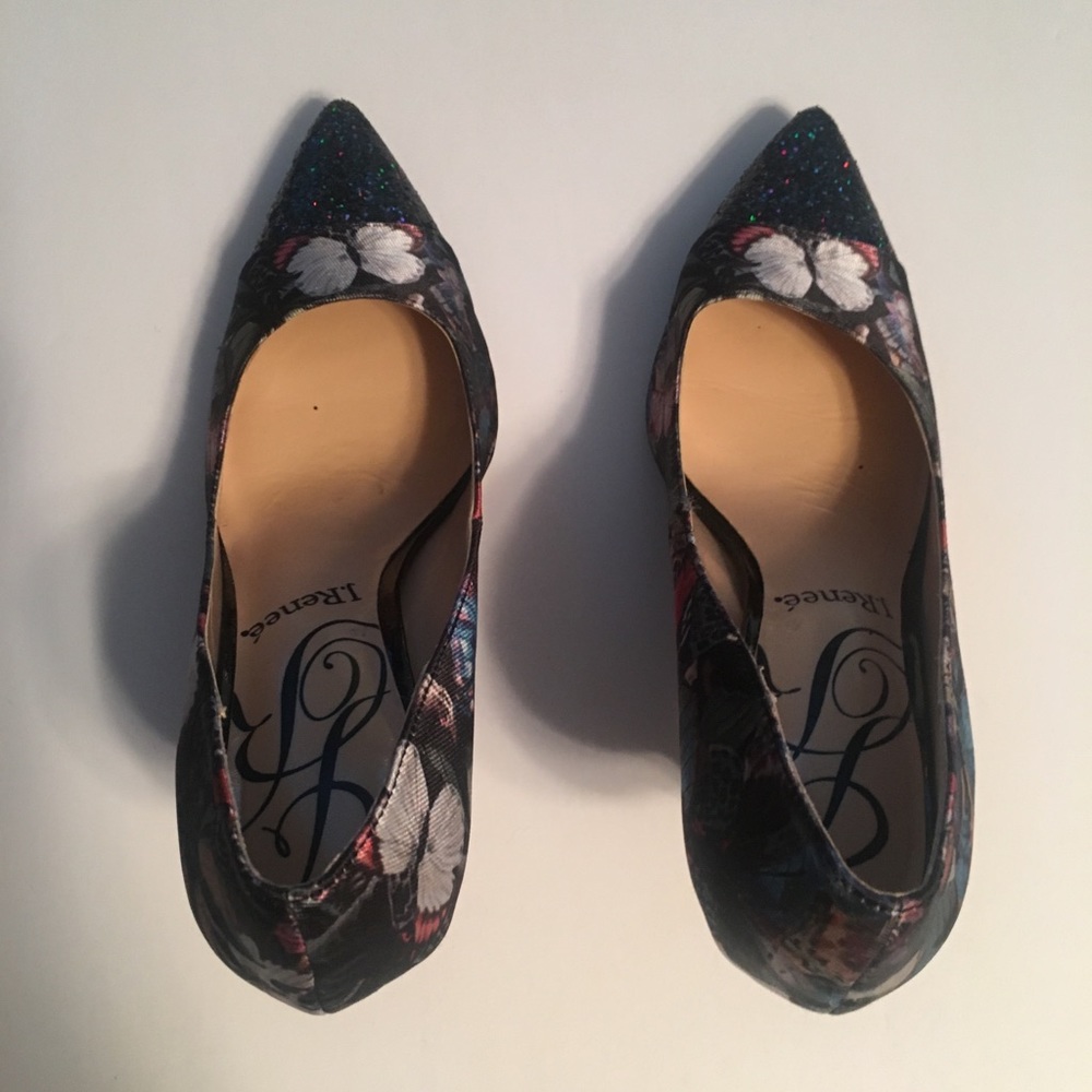 💎J. Renee multi-color pump w/black sequined toe - Picture 5 of 8